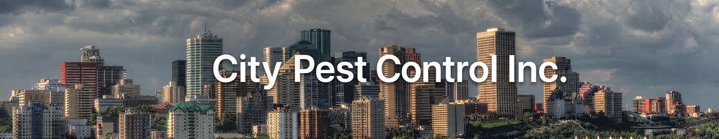 Downtown Edmonton skyline - City Pest Control Inc.